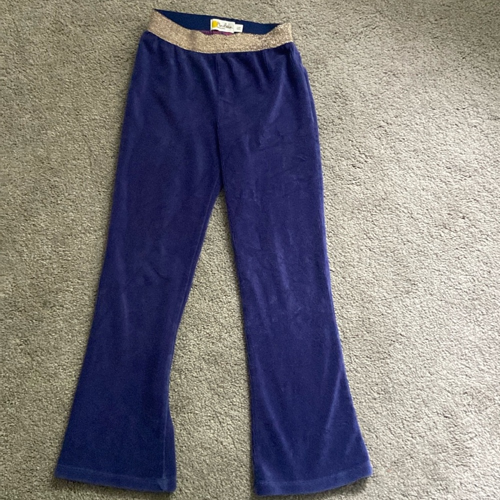 Mini Boden girls ribbed flare leggings